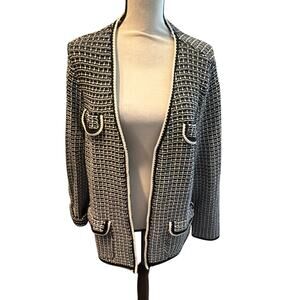 ⭐️ Women’s Talbots Open front Cardigan Sweater Jacket Size XL Grannycore Career